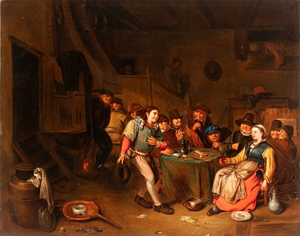 Il Giovane (seguace di) (Anversa 1610 - Bruxelles 1690) Interno d'osteria (1 of 4)