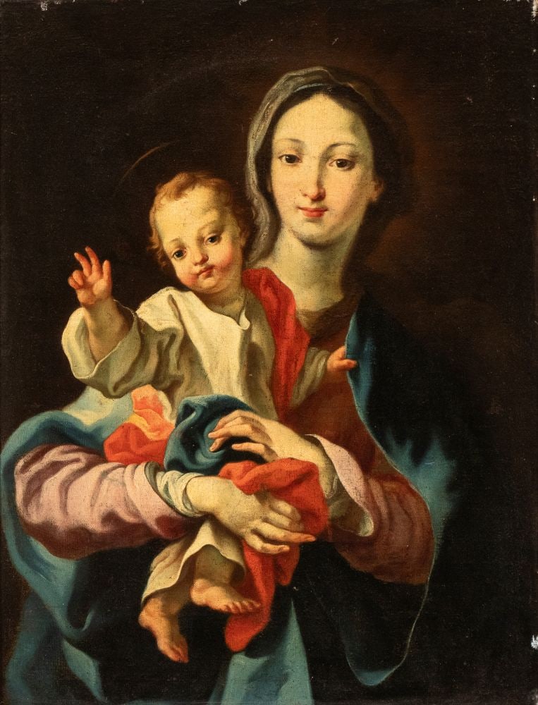 Domenico Mondo (attribuito a) (Capodrise 1723 - Napoli 1806) Madonna con Bambino (1 of 4)