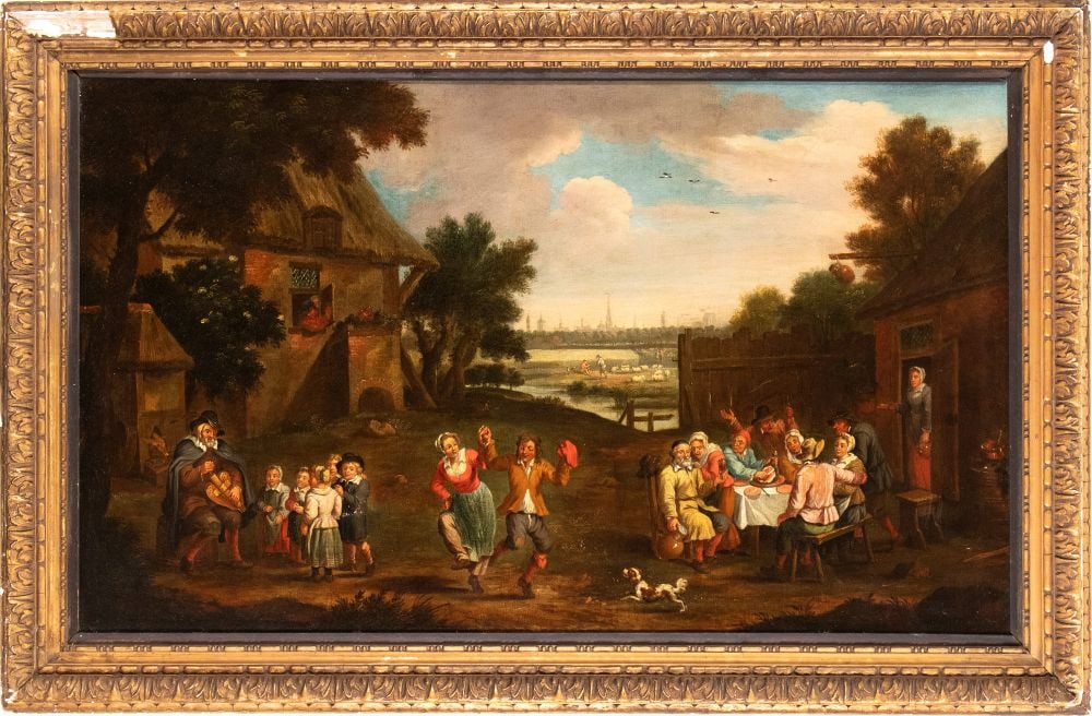 David Teniers Il Giovane (ambito di) (Anversa 1610 - Bruxelles 1690) La festa del villaggio (1 of 5)