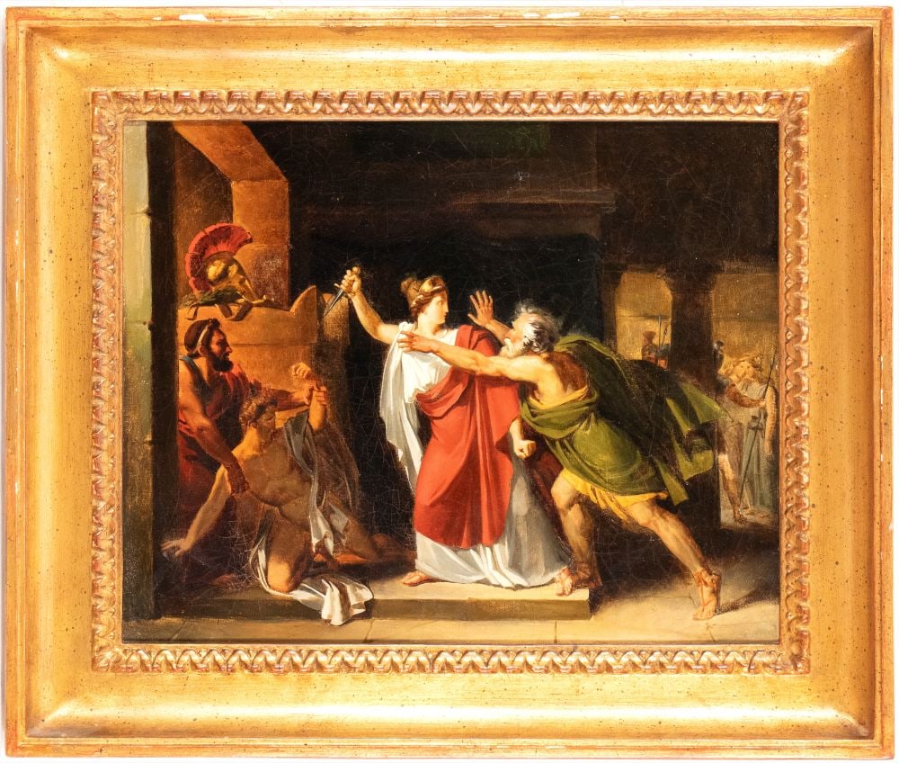 Artista neoclassico francese, primo quarto XIX secolo () Scena tragica classica (1 of 4)
