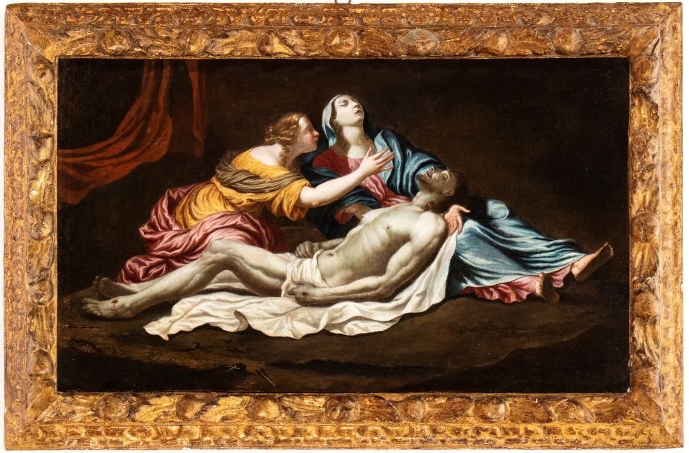 Artista francese, XVII secolo () Compianto sul Cristo morto (1 of 4)