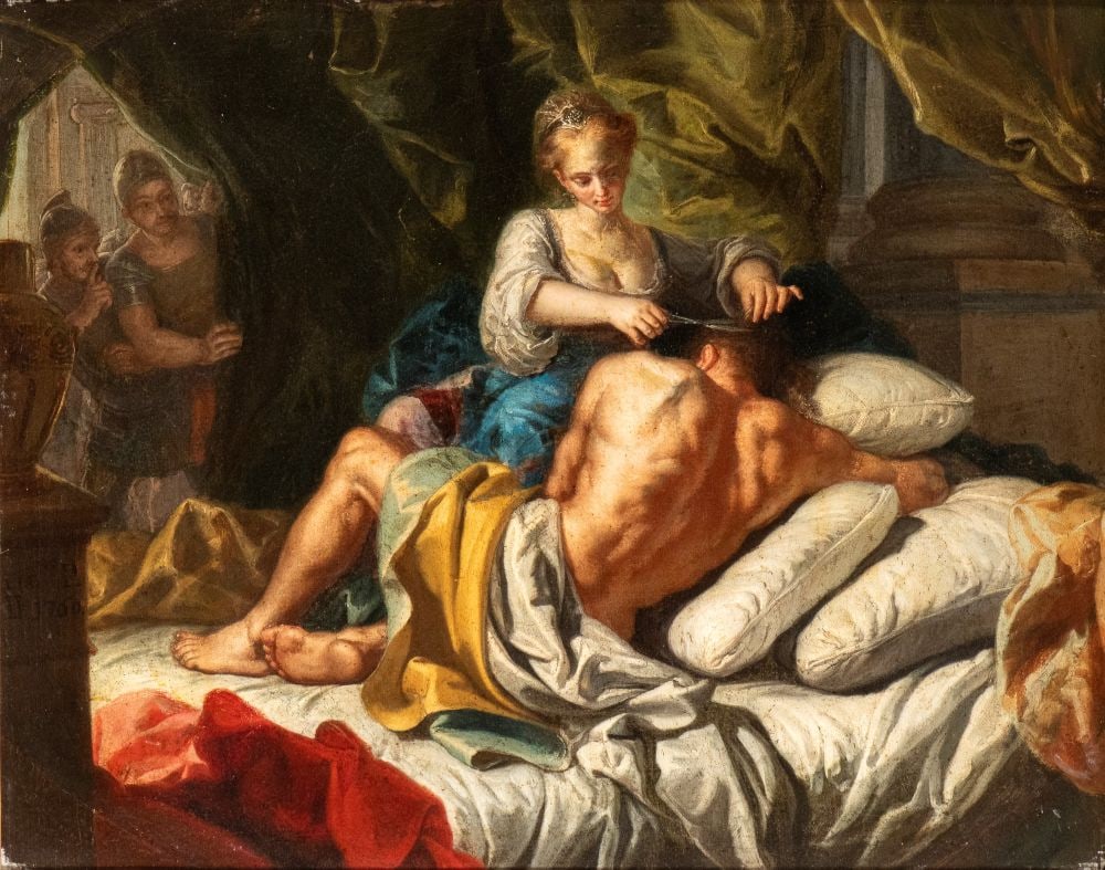 Artista napoletano, XVII - XVIII secolo () Sansone e Dalila (1 of 5)
