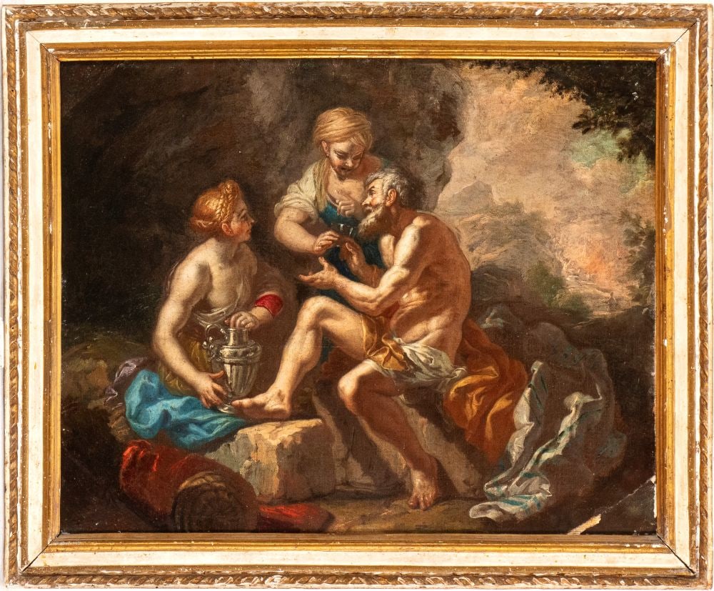 Artista napoletano, XVII - XVIII secolo () Lot e le figlie (1 of 5)