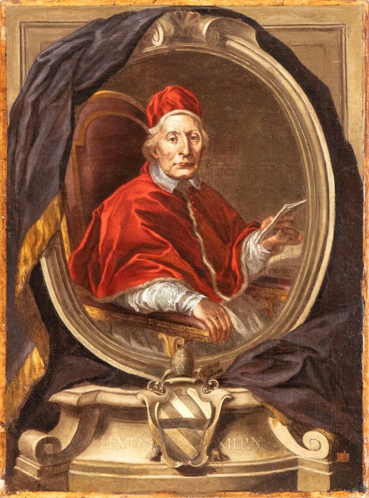 Agostino Masucci (seguace di) (Roma 1690 - 1758) Ritratto di papa Clemente XII Corsini (1 of 3)