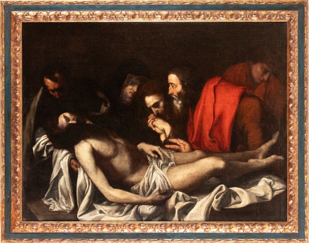 Jusepe de Ribera (cerchia di) (Xàtiva 1591 - Napoli 1652) Compianto sul Cristo morto (1 of 6)