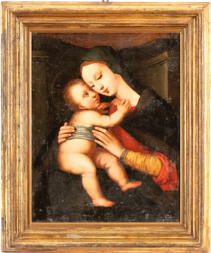 Artista toscano XVI - XVII secolo () Madonna con Bambino (1 of 3)