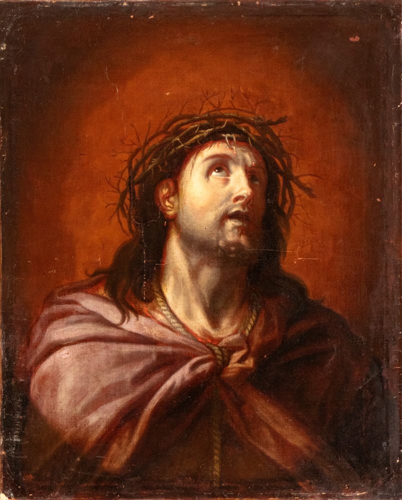 Artista emiliano, XVIII secolo () Cristo coronato di spine (1 of 2)