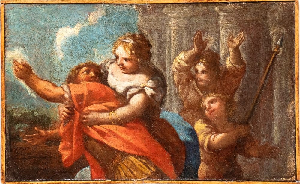 Artista veneziano, XVIII secolo () Giuseppe e la moglie di Putifarre (1 of 2)