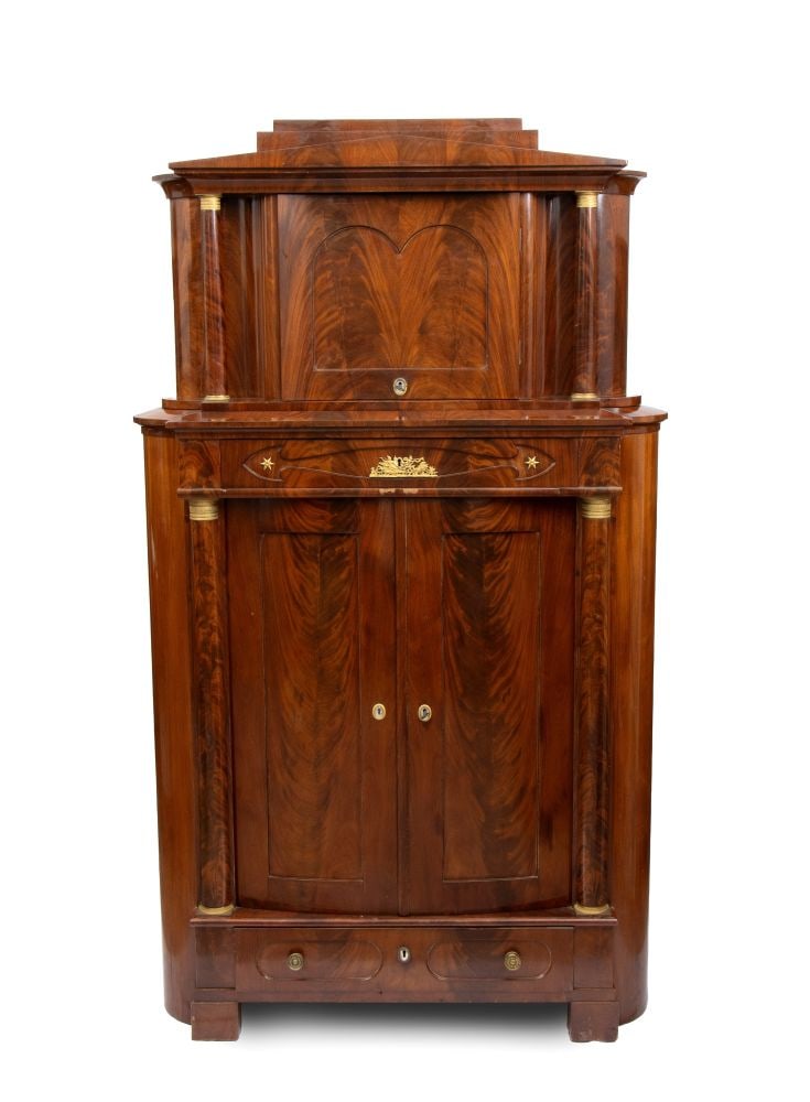 Biedermeier double-section corner cabinet (1 of 10)