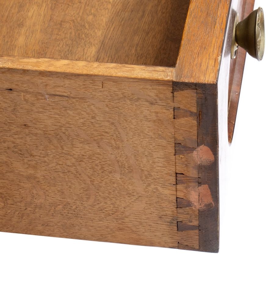 Biedermeier double-section corner cabinet - 8