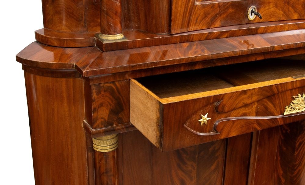 Biedermeier double-section corner cabinet - 9