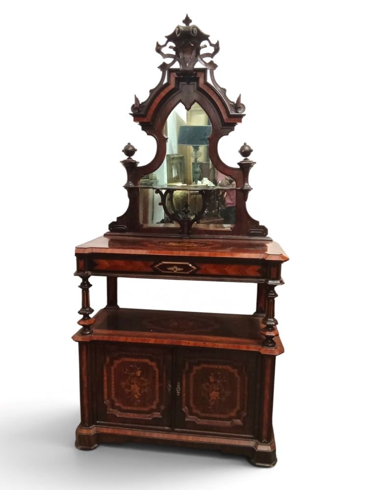 Inlaid sideboard with raised panel (1 of 3)