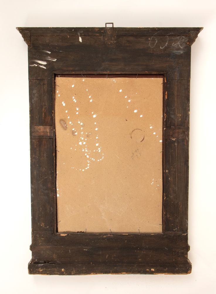 Gilded mirror with a tabernacle frame - 6
