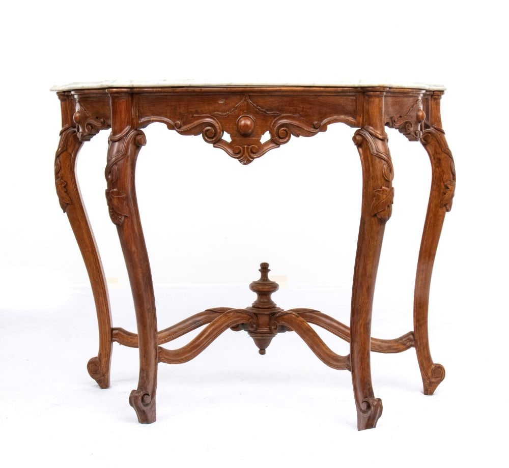 Genoese console table with marble top - 3