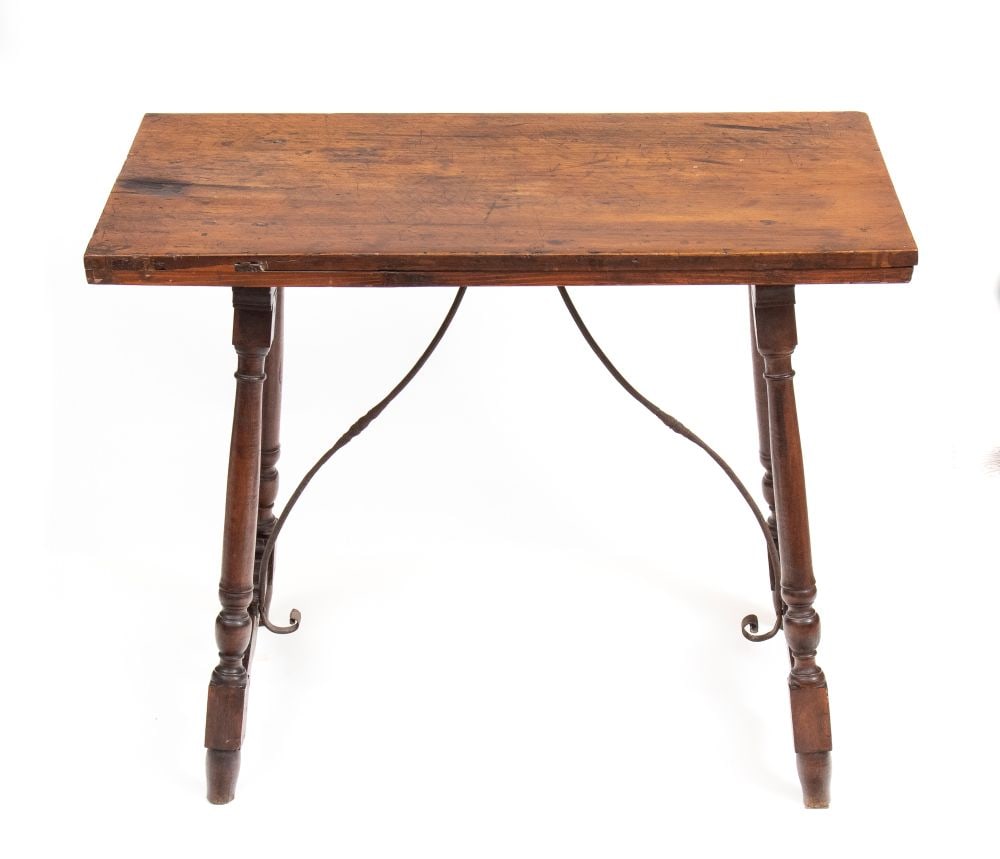 Walnut Trestle table (1 of 6)