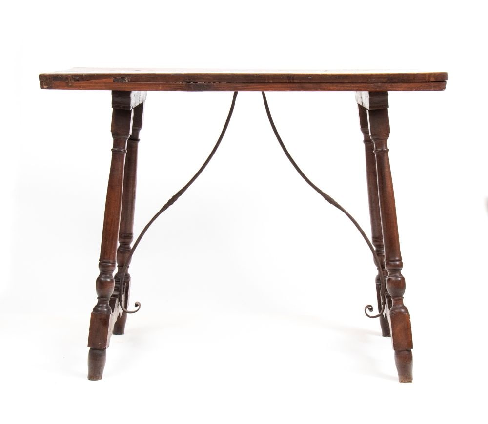 Walnut Trestle table - 3
