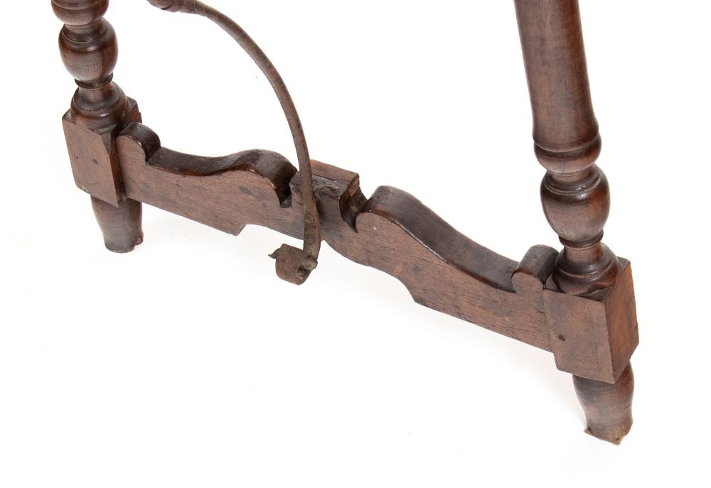 Walnut Trestle table - 5