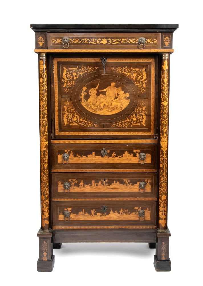 Inlaid Lombard secretaire - Italy, late 18th–early 19th century (1 of 10)