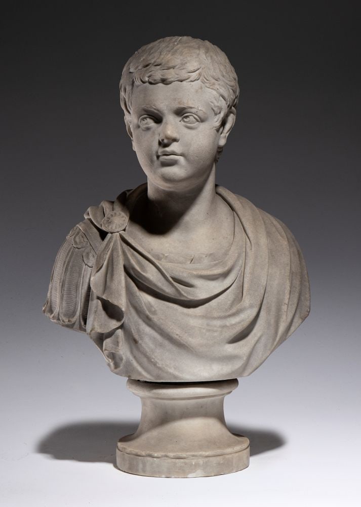 Bust of the young emperor Faustinus or Caracalla - 18th century (1 of 6)