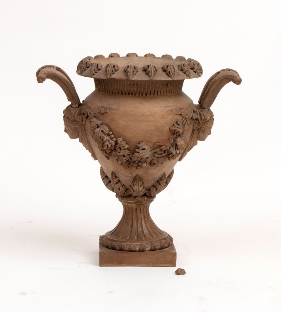 BONGIOVANNI VACCARO Terracotta urn vase - 19th century (1 of 5)