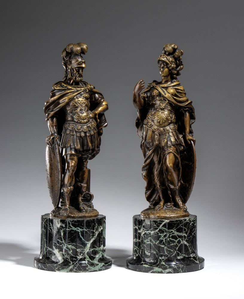 Pair of bronze sculptures - France, late 19th century – early 20th century (1 of 5)