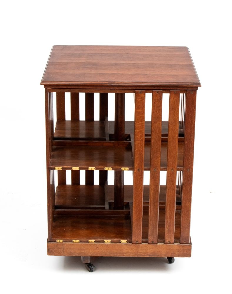 Revolving bookcase - England, late 19th century–early 20th century (1 of 5)
