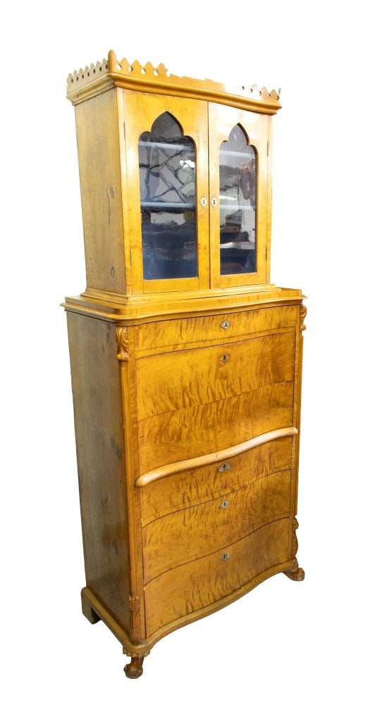 Biedermeier Double-Body Secretary Desk - Sweden, 19th century (1 of 4)