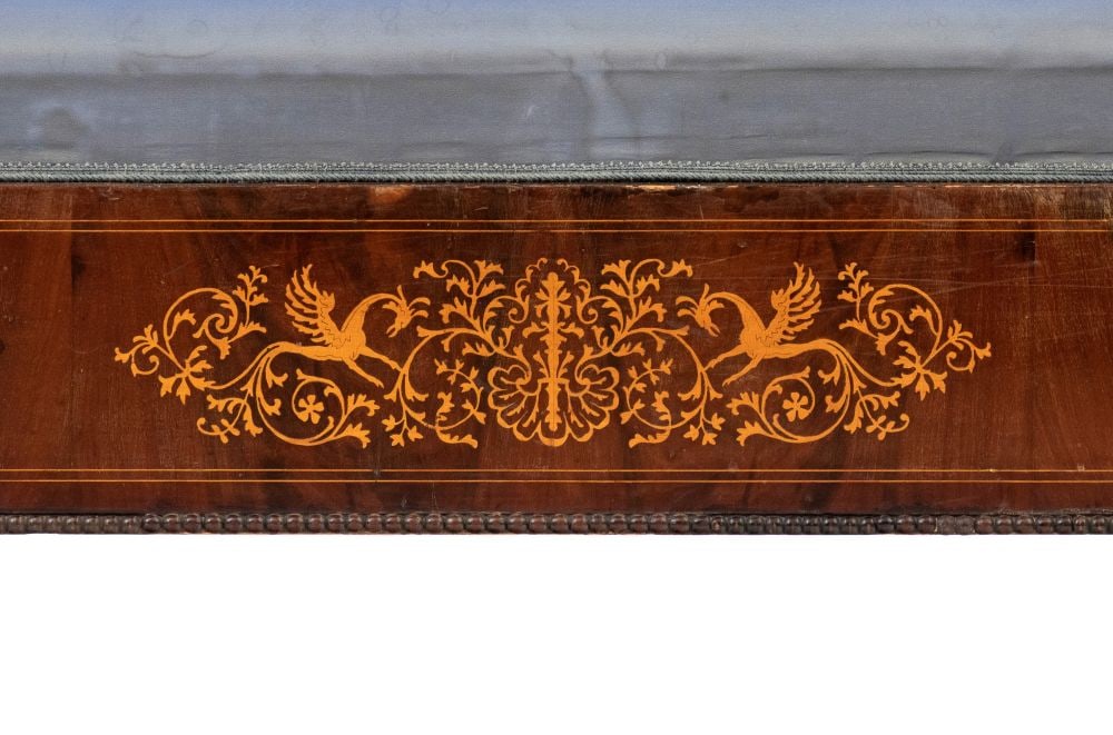 Italian inlaid sofa Smith, Carlo X - Naples, 19th century - 2