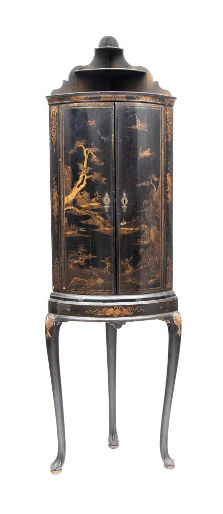 Chinoserie Double-Sided Corner Cabinet - England, 19th century (1 of 6)