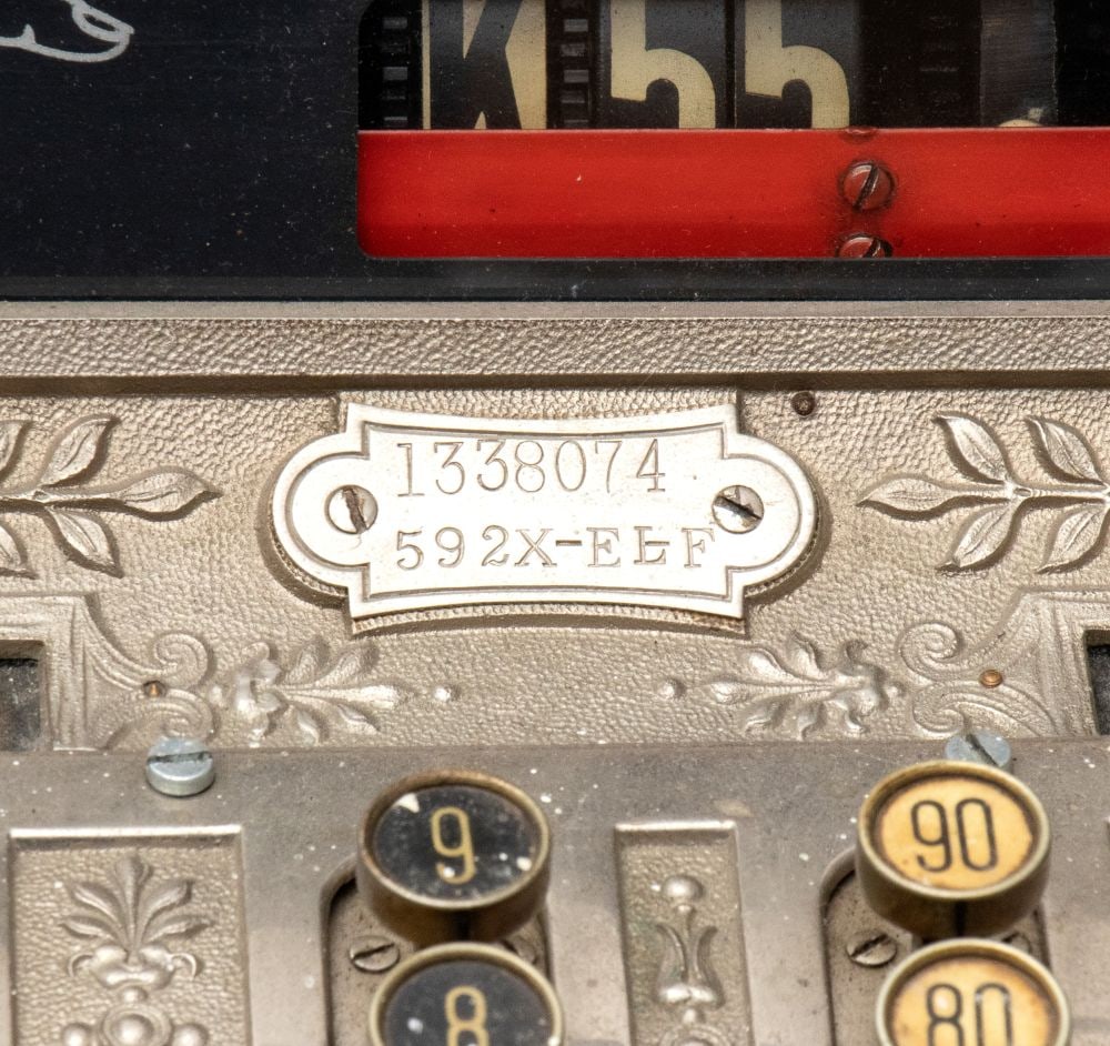 NATIONAL CASH REGISTER COMPANY Mechanical cash register Model 592X-ELF - US, 20th century - 6