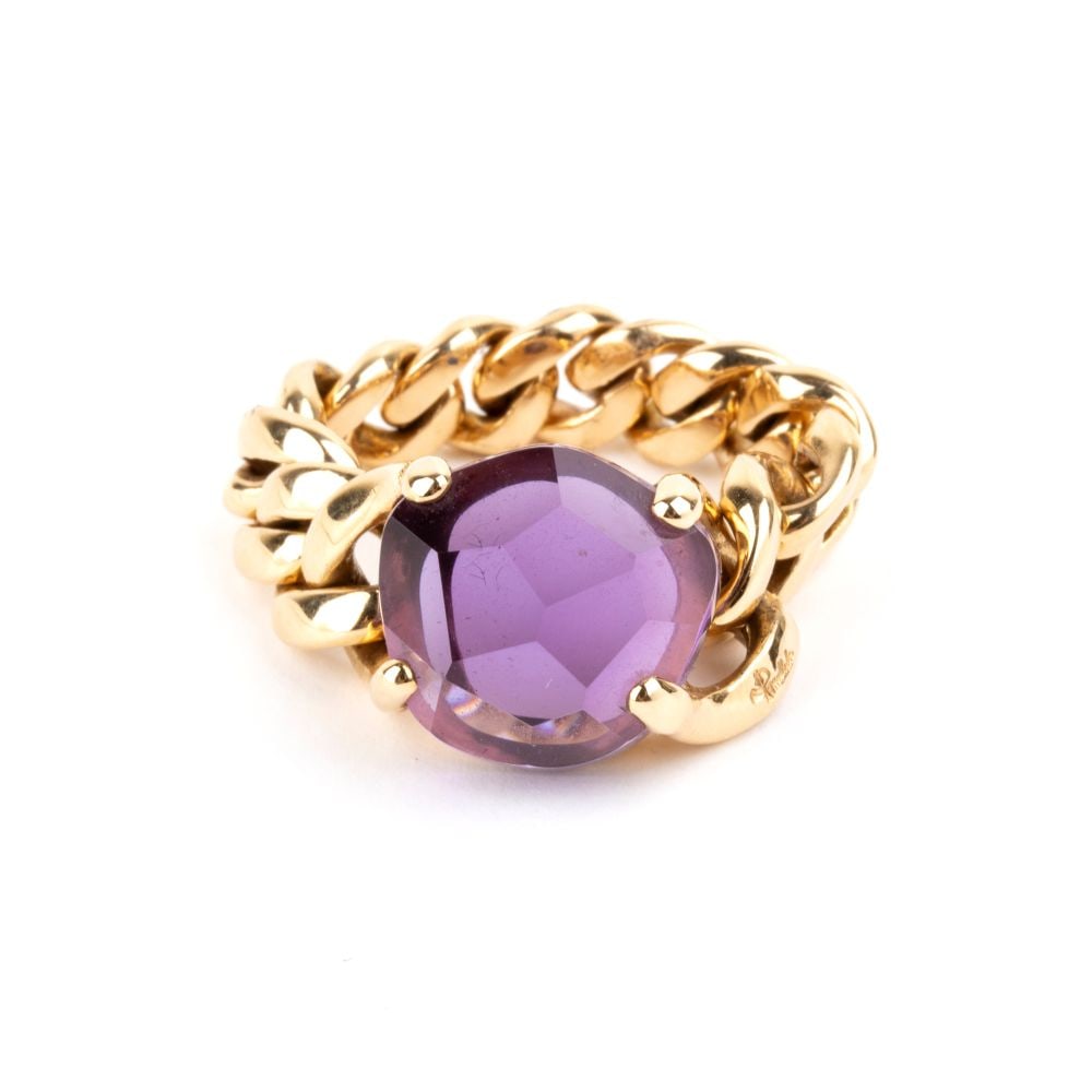 POMELLATO Amethyst gold ring (1 of 4)