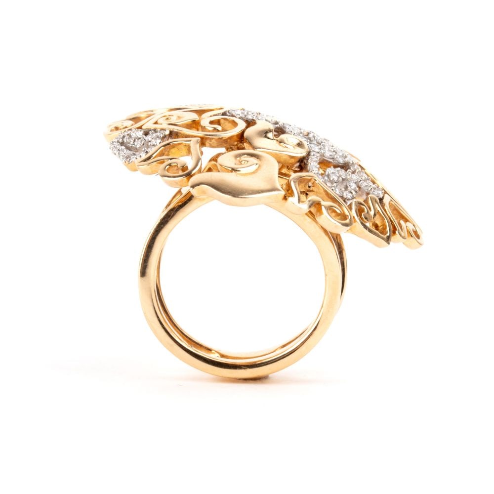 CHANTECLER Diamond gold ring - 2