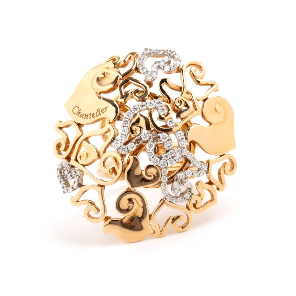 CHANTECLER Diamond gold ring - 4