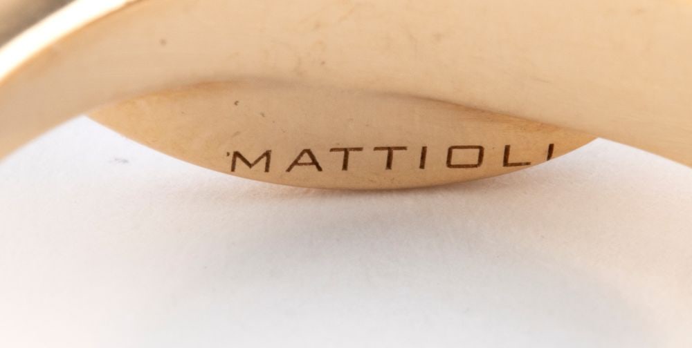 MATTIOLI Chalcedony gold ring - 7