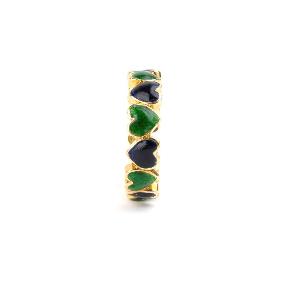 GUCCI Enamel gold ring - 3