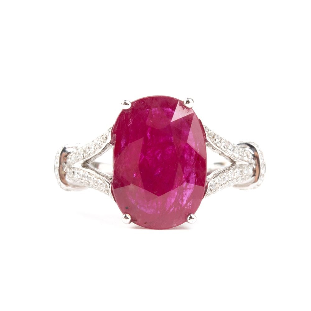 BRANAR PARIS Ruby diamond gold ring - 4