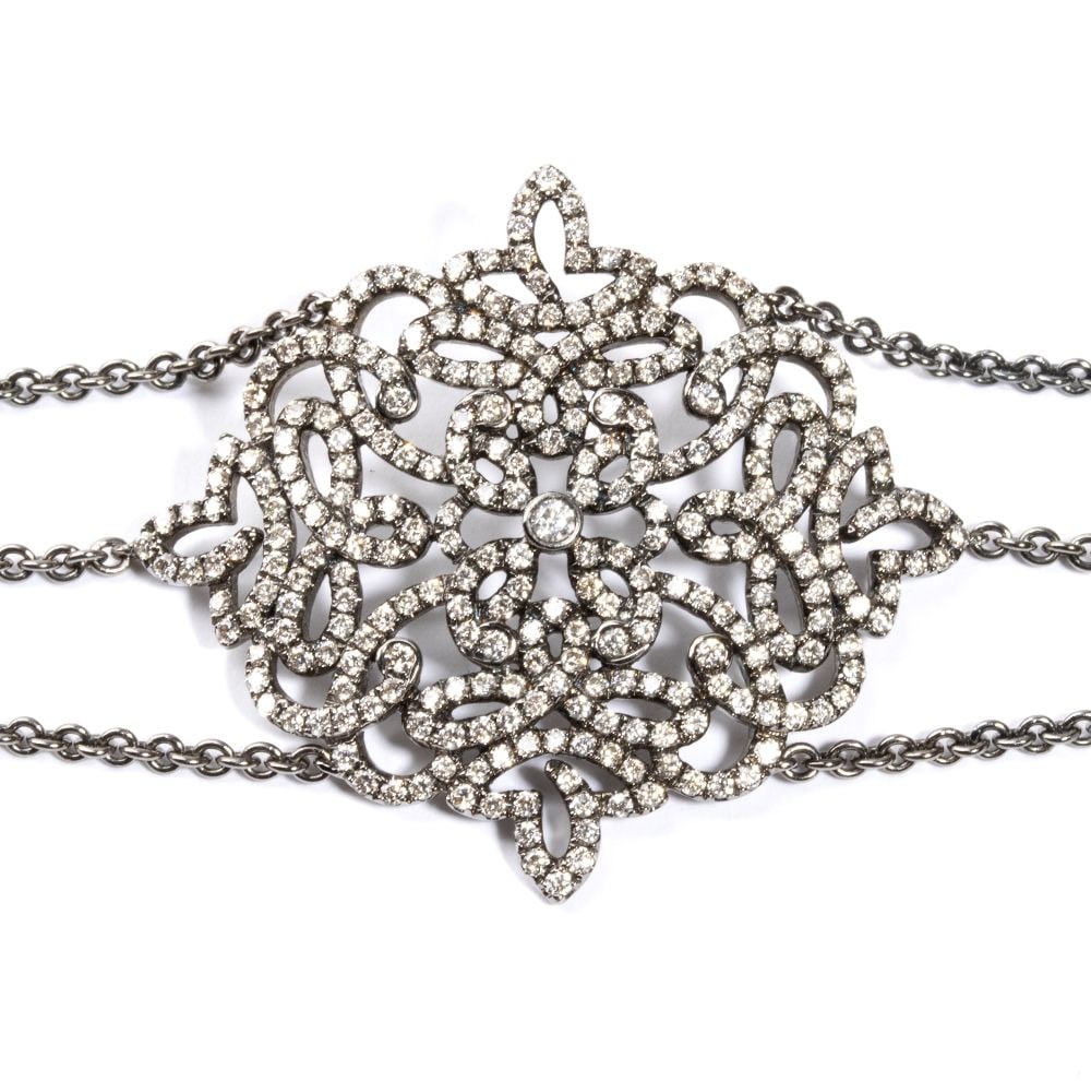 Diamond gold bracelet - 2