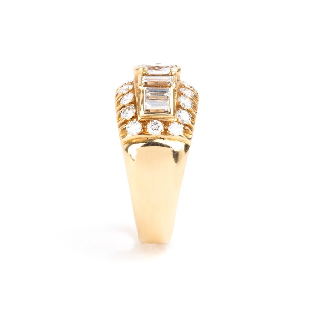 Diamond gold band ring - 3