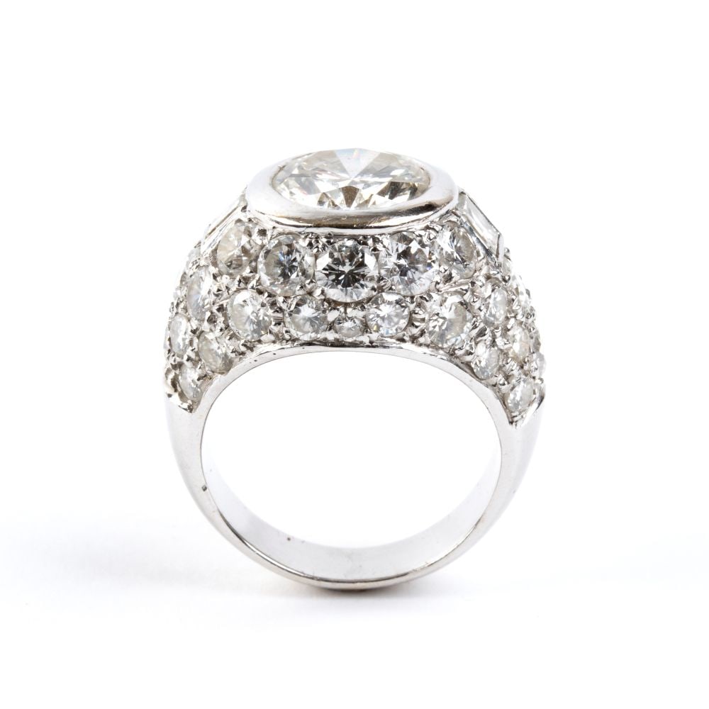 Diamond gold band ring - 2