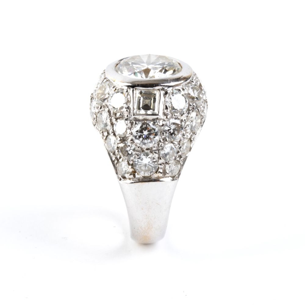 Diamond gold band ring - 3