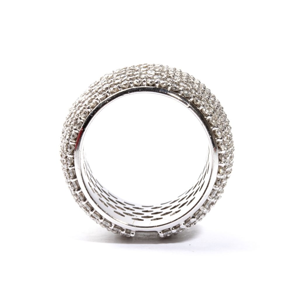 Diamond gold band ring - 2