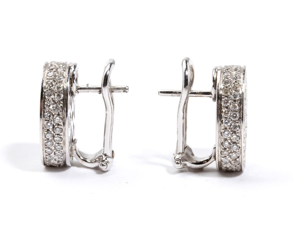 Diamond gold earrings - 3