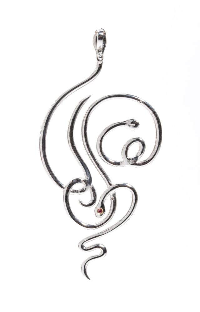Gold diamond pendant - 2