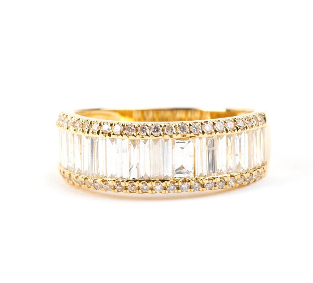 Diamond gold ring - 4