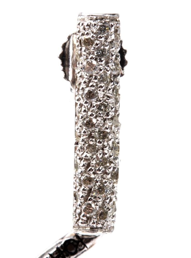 Diamond gold earrings - 3