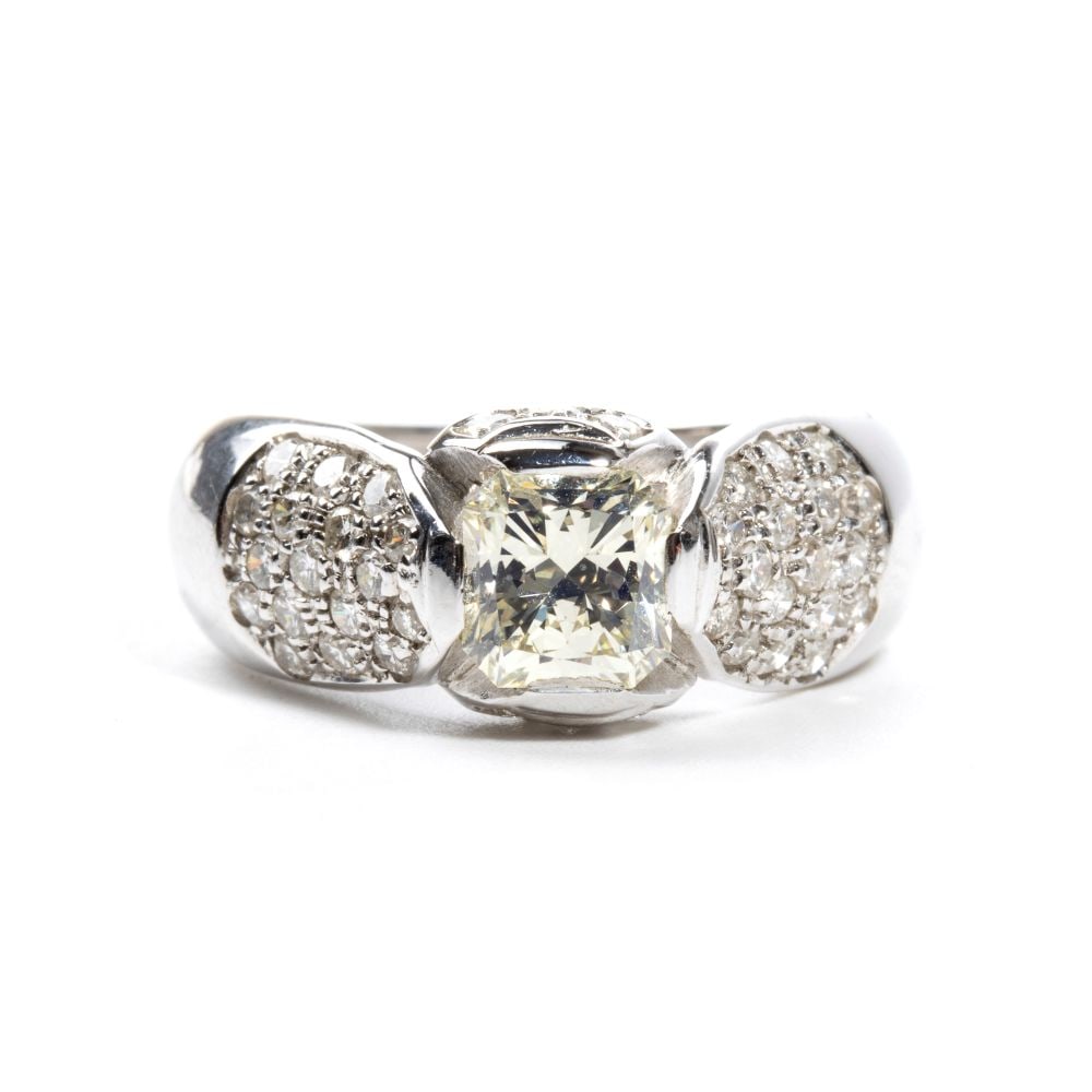 Diamond gold ring - 4
