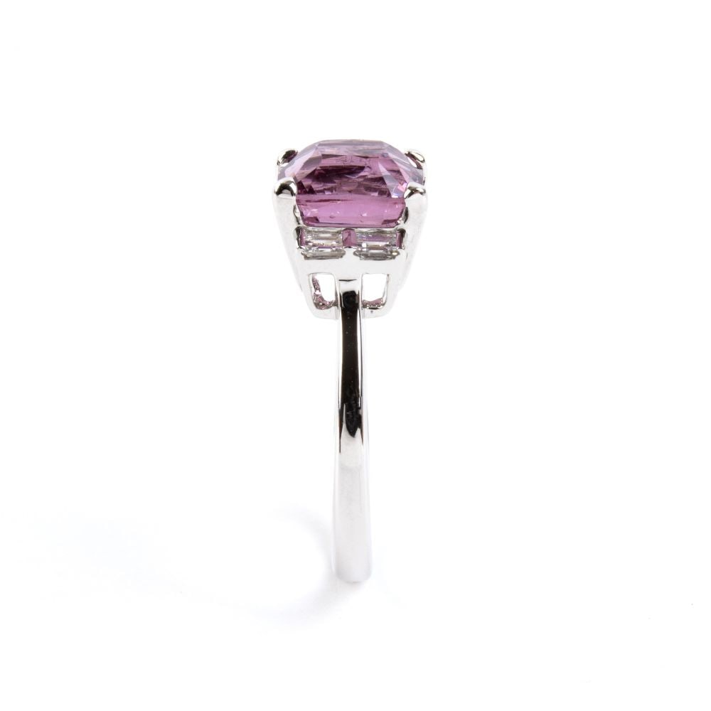 Spinel diamond gold ring - 3
