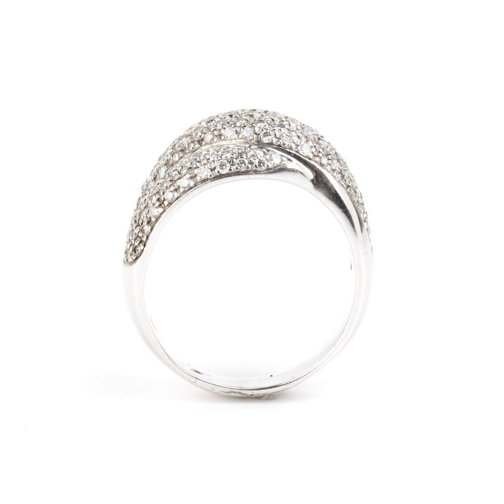 Diamond gold band ring - 2