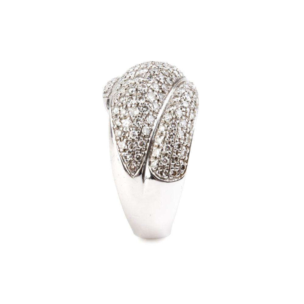 Diamond gold band ring - 3