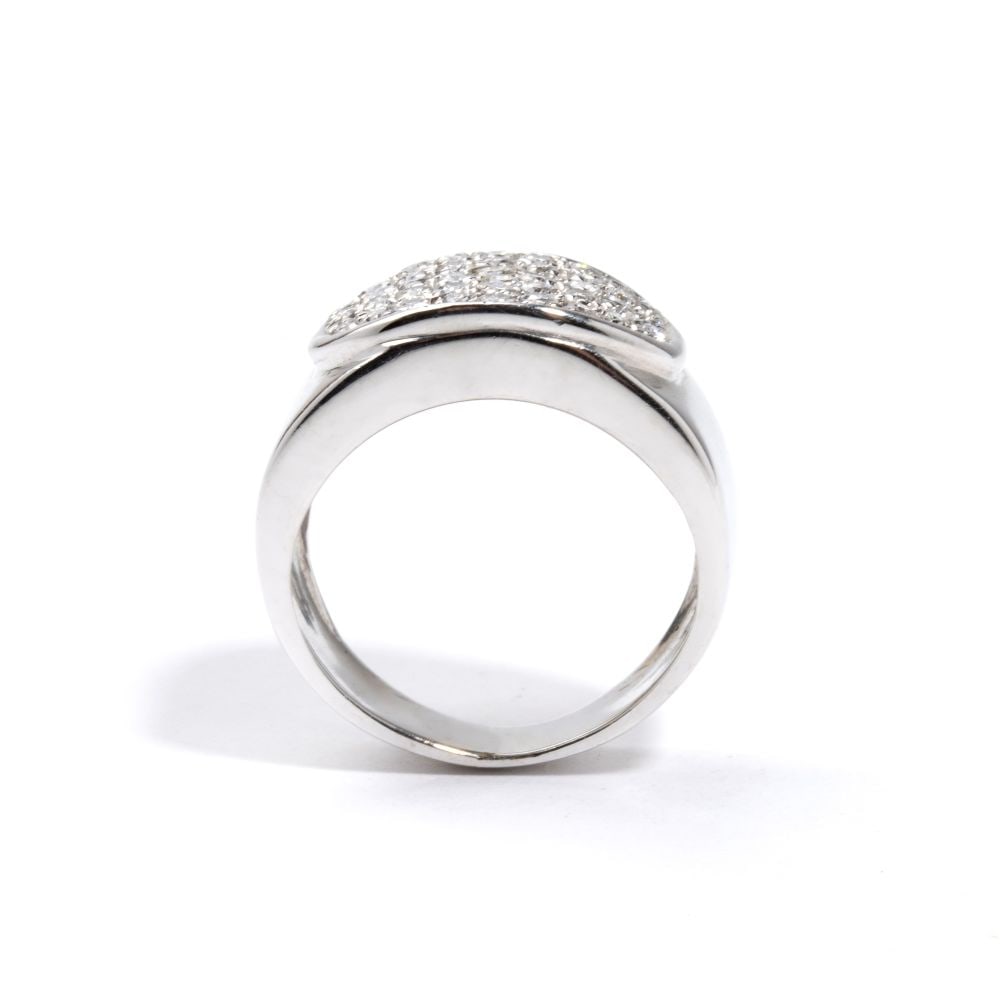 Diamond gold band ring - 2